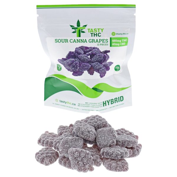 Sour Medi Grapes (480mg/THC 10mg/CBD)